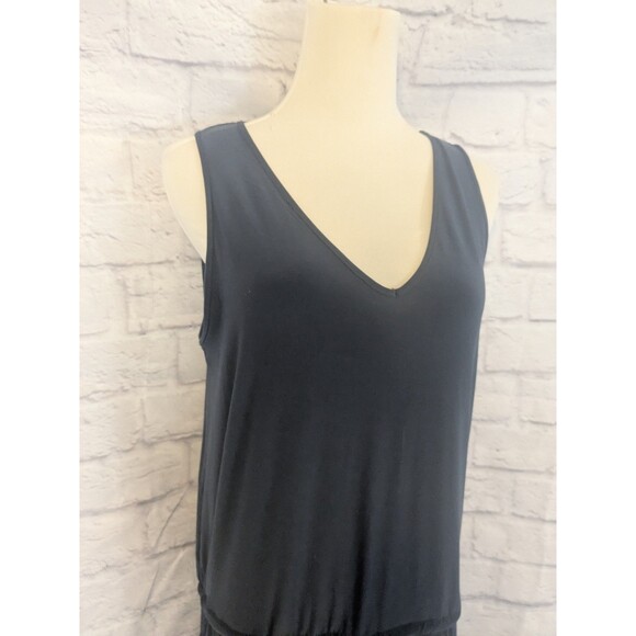 Lauren Ralph Lauren Navy Sleeveless Jumpsuit Romper Size Large Classy - Picture 9 of 9